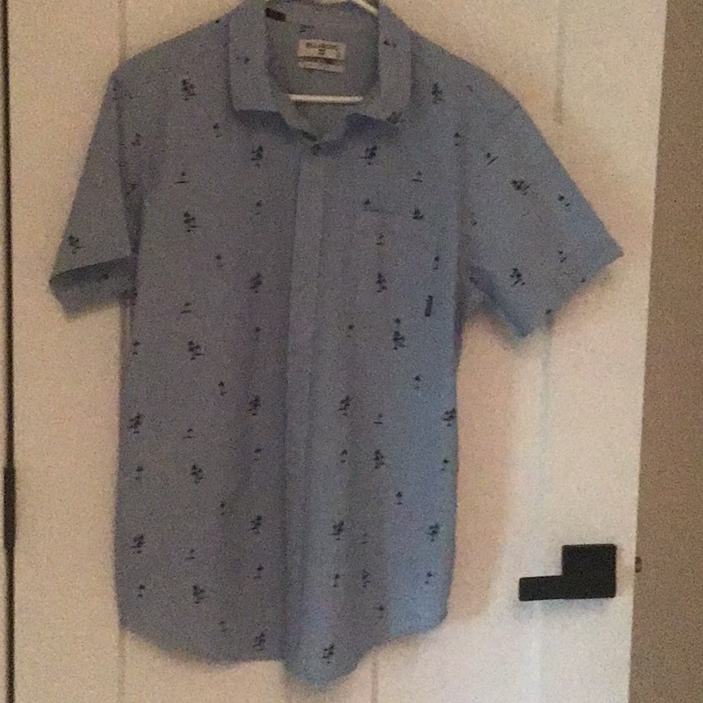 Billabong Blue Casual Button Down Shirt